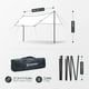 thumbnail image 2 of Lona de camping Bessport, 300 x 460 cm, con 2 postes, impermeable, 3000 mm, 2 of 7