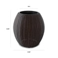 thumbnail image 4 of Rolland Large Rattan Planter Dark Brown, 21.3", 4 of 7