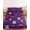 Deep Violet, Pumpkin, Cream, Lavender, variant on Queen Size Fitted Sheet Set - Halloween 3 Piece Bedding Sets 16" Deep Pocket Fitted Sheet with 2 Pillowcases, Cats Ghosts Star Moon Pumpkins Brushed Microfiber Hotel Luxury Bed Sheets