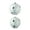 Silver, variant on 2-Count White Jumbo Bell Shatterproof Christmas Ornaments, 7.87 in, by Holiday Time