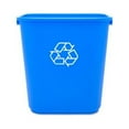 thumbnail image 3 of Genuine Joe, GJO57257, 28-1/2 quart Recycle Wastebasket, 1 Each, Blue,White, 3 of 6