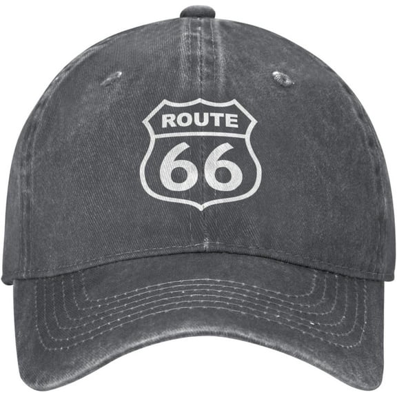 Route 66 Baseball Cap Classic Adjustable Plain Hat for Men Women Unisex