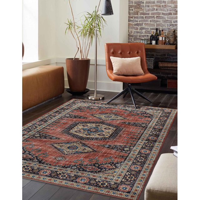 ECARPET Tracy Traditional Area Rug for Living Room, Bedroom, Dining Room, Entrance, Hallway and More.