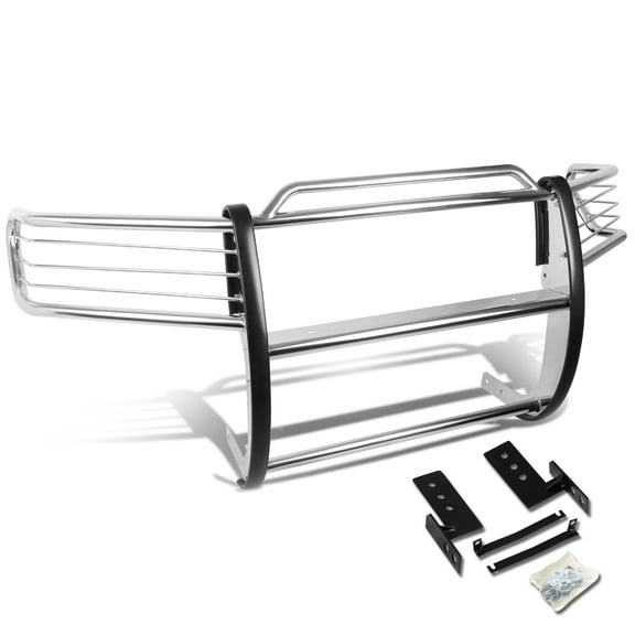 DNA Motoring GRILL-G-059-SS For 2001 to 2007 Toyota Sequoia UCK SUV Front Bumper Protector Brush Grille Guard (Chrome) 02 03 04 05 06