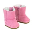 thumbnail image 2 of Sophia's Set of 2 Mini Ewe Boots with Fleece Lining for 18   Dolls, Pink and Gray, 2 of 4