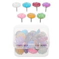 thumbnail image 1 of Raindrops 30Pcs Easy to Use Flat Head Thumb Tacks for Bulletin Board and Craft Projects, 1 of 6