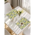 thumbnail image 5 of Yellow Cashew Flower Placemats Set of 6, Retro Ethnic Abstract Country Placemats for Dining Table, Place Mats for Kitchen Tabletop, Waterproof Wipeable Dining Table Mats Set, 5 of 9