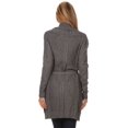 thumbnail image 4 of Women Solid Knit Long Open Cardigan Sweater, 4 of 4