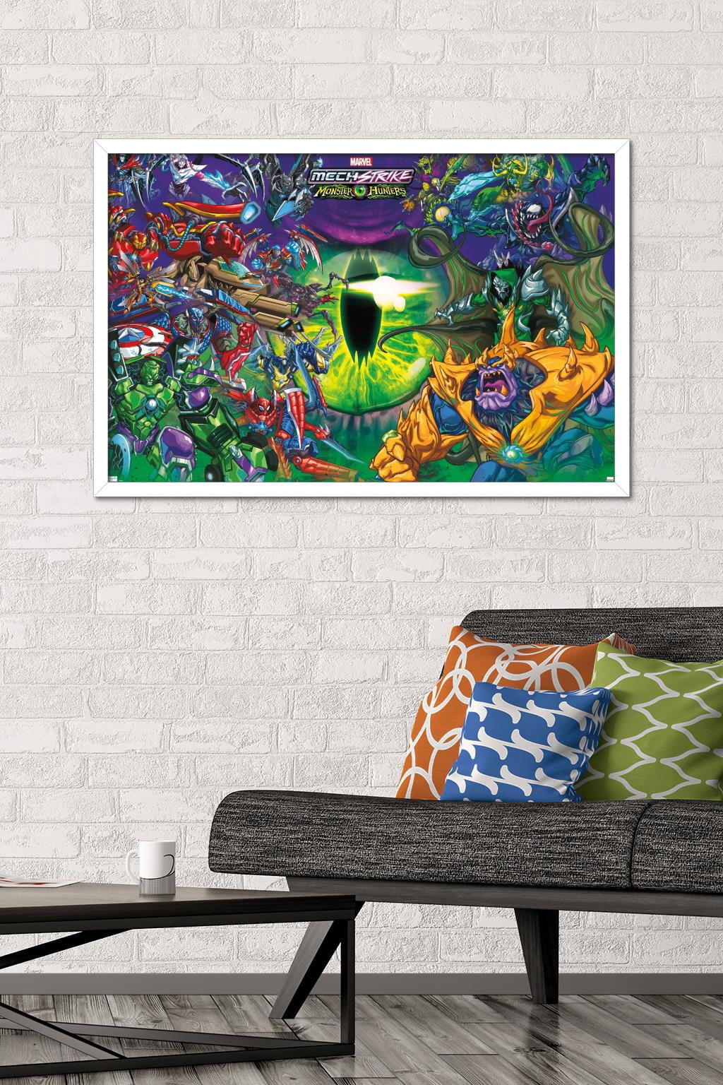 Marvel Avengers: Mechstrike Monster Hunters - Battle Wall Poster, 22.375" x 34" Framed