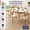 Clear, variant on Waterproof Vinyl Floor Mat, Heavy Duty Plastic Rug Protector for Dining Room, Kitchen, Living Room, Garage, Yard - 4' x 6