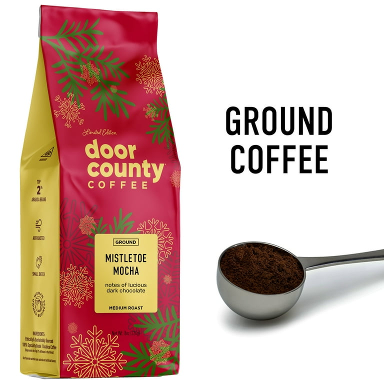 Door County Coffee Mistletoe Mocha, Dark Chocolate Flavored