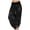 01#Black, variant on Women Floral Printed Elastic High Waist Harem Pants Loose Fit Plus Size Stretch Boho Casual Long Trousers Purple L