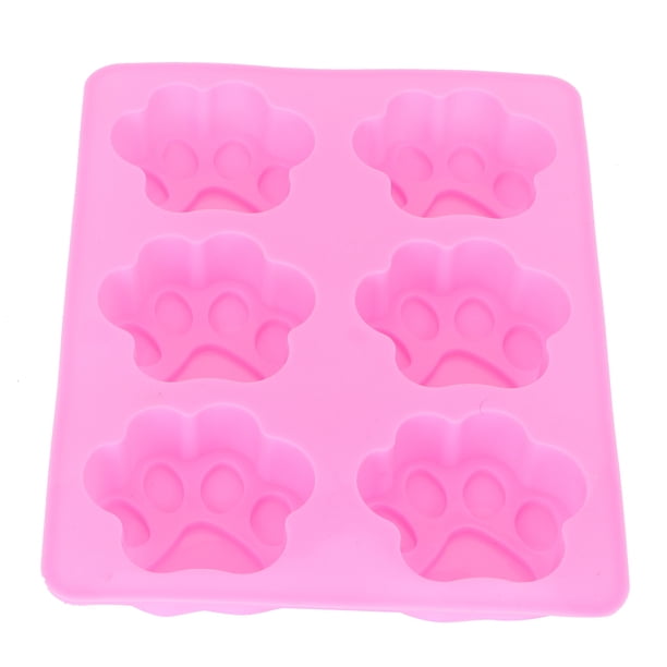 Molde para hornear con forma de garra de gato rosa de dibujos animados: pastel de bricolaje, chocolate, molde para pan