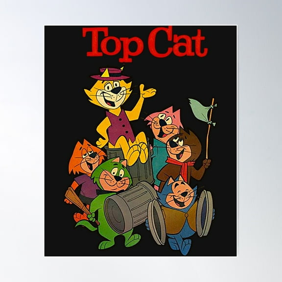 Top Cat T-Shirttop Cat Poster Wall Art, Modern Wall Decor For Living Room Bedroom, 8x12 UNFRAMED