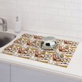 thumbnail image 6 of Honeii Western Cowboy Print Kitchen Drying Mat Coffee Bar Mat Hide Stain Coffee Maker Mat for Countertops Coffee Pot Dish Drying Mat, 6 of 7