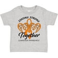 thumbnail image 3 of Inktastic Leukemia Awareness Staying Strong Together and Orange Ribbon Boys or Girls Toddler T-Shirt, 3 of 5