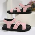 thumbnail image 6 of Dakaela Womens Flat Sandals Ankle Strap Sport Water Walking Sandal Platform Summer Beach Shoes, 6 of 8
