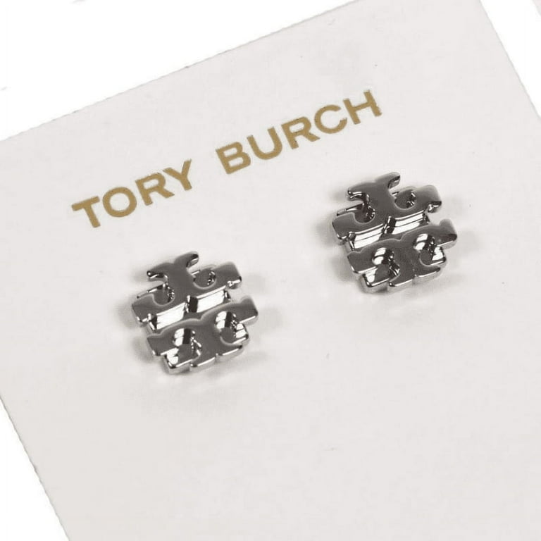 Tory Burch SMALL T LOGO STUD EARRING★可愛いロゴピアス Tory Burch Small T Logo Stud Earrings, Tory Silver - Walmart.com