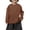 Brown, variant on Kids Washed Flower Distressed Crewneck Long Sleeve T-Shirt â Soft Drop Shoulder Personality Base Layer, Trendy Fashion Style, Suitable for Art Party and Photo (3-8Y)