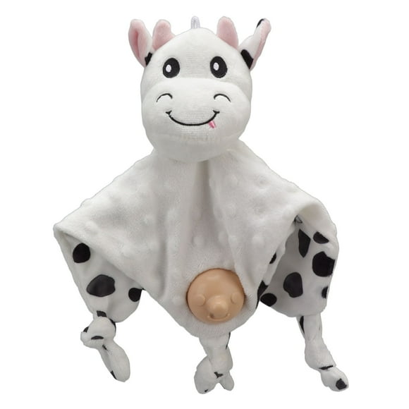 Ymiko Cartoon Security Blanket with Cow for Teething Period
