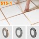 thumbnail image 2 of Cinta autoadhesiva para azulejos de 20/50m, sellador de costuras de pared de suelo, cinta de sellado de pared impermeable, tira adhesiva para azulejo de suelo, costura dorada y plateada Tan Jianjun unisex, 2 of 2