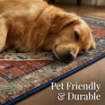 thumbnail image 5 of Washable Runner Rug 2X10 Ft Non Slip Cloud-Feel Softness Bohemian Rust & Navy, MOURZAORS, 5 of 8