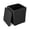 Black, variant on Outdoor Resin Storage Side Table with Removable Lid and Wicker-woven Accent
