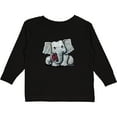 thumbnail image 3 of Inktastic Kiniart Elephant Boys or Girls Long Sleeve Toddler T-Shirt, 3 of 5