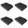 thumbnail image 1 of 4X PU Leather Collection Letter Tray, Document Desk Organizer,Stackable Office File Document Tray Holder (Black), 1 of 8
