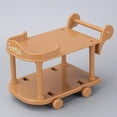 thumbnail image 1 of Carro de servicio de cocina para casa de muñecas, escala 1:12, regalos de cumpleaños, decoración de escena de Mini casa Marrón perfke Carro de servicio para casa de muñecas, 1 of 9