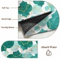 thumbnail image 6 of Green Geometric Moroccan Round Area Rug 6Ft Washable Circle Rugs for Bathroom Office, Abstract Art Teal Ombre Modern Non-Slip Carpet Floor Mats Indoor Outdoor Carpet Runner Aesthetic Home Decor, 6 of 8