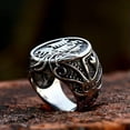 thumbnail image 5 of K-KED Vintage Cross Sailing Boat Ring Stainless Steel Big Octopus Sailboat Retro Ring-9, 5 of 6