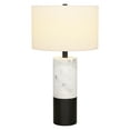 thumbnail image 6 of Evelyn&Zoe Liana 24" Tall Table Lamp with Fabric Shade, Marble/Black/White, 6 of 6