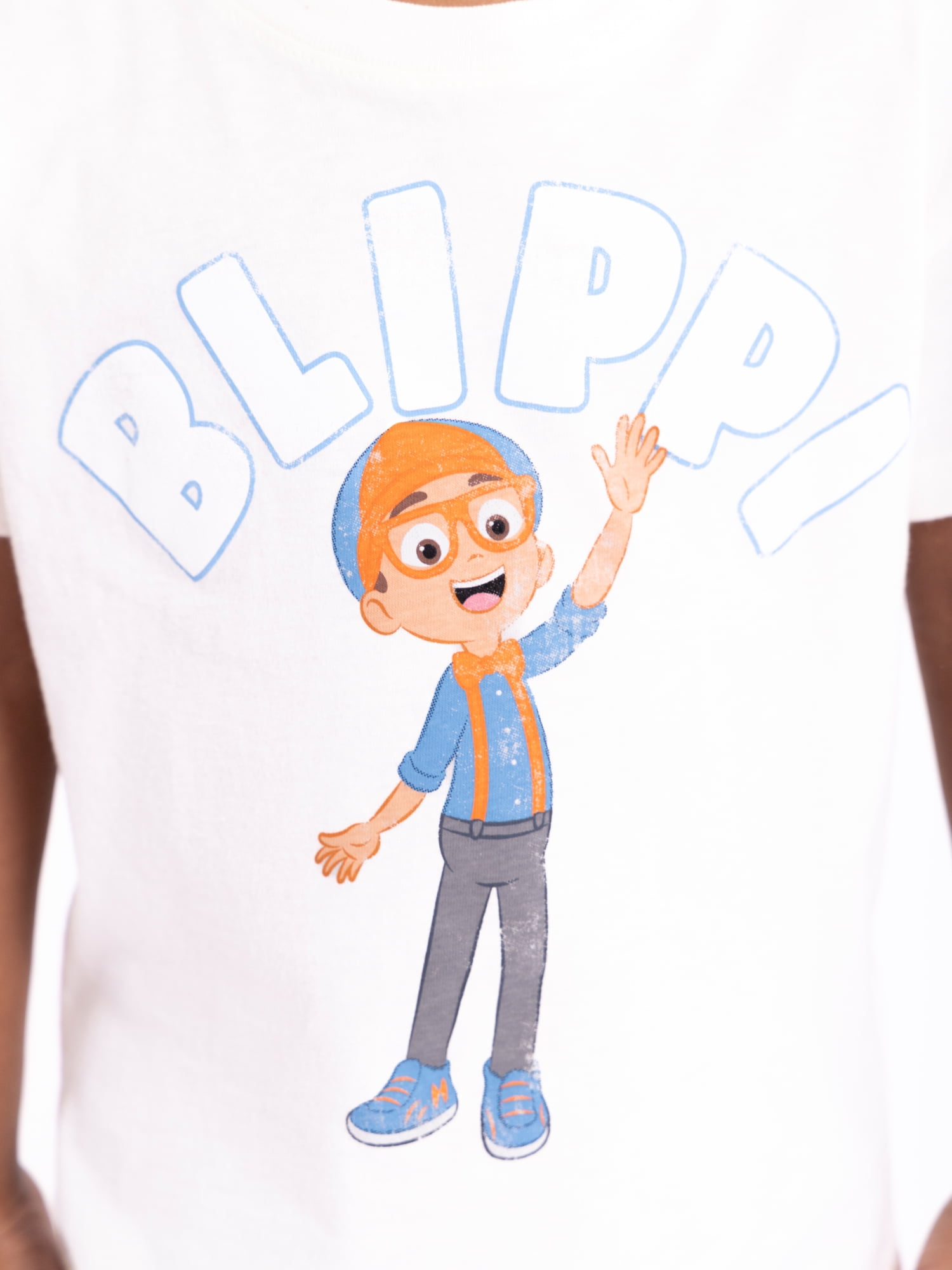 Blippi Toddler Graphic Crewneck Tee with Short Sleeves, Sizes 12M-5T
