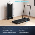 thumbnail image 6 of Topcobe 3 in 1 Folding Treadmill with Remote Control and LED Display, Indoor Sports Equipment-Blue, 6 of 8