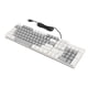 thumbnail image 3 of Teclado mecánico para juegos de 104 teclas 28 modos de retroiluminación Interruptor azul Plug and Play Teclado de computadora con cable RGB para Windows para Linux Blanco Gris, 3 of 10
