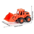 thumbnail image 3 of 4Pcs Construction Toys, Friction Powered Construction Truck Toys Vehicles, Push and Go Construction Sand Truck Toys, Outdoor Toys with Bulldozer Excavator Roller Truck Gift for 3-8 Year Old Boys, 3 of 9