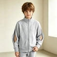 thumbnail image 2 of Faraee Dialysis Sweatshirts with Arm Zipper Kids Full Zip Warm Sweatshirt Jacket 4t 5t 6t 7t Boys Lightweight Hemodialysis Long Sleeve Tops Coat, 2 of 4