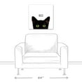thumbnail image 3 of Creative Products Curious Hello Black Cat 20 x 20 Canvas Wall Art, 3 of 5