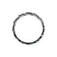 thumbnail image 3 of KUZZOI Men's Link Chain Ring Chunky Curb Ring Oxidized 925 Silver Size 7-11, 3 of 5
