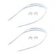 thumbnail image 2 of 2x Correas de repuesto para gafas de natación, accesorios prácticos y portátiles, bandas para nadar Blanco, 2 of 9