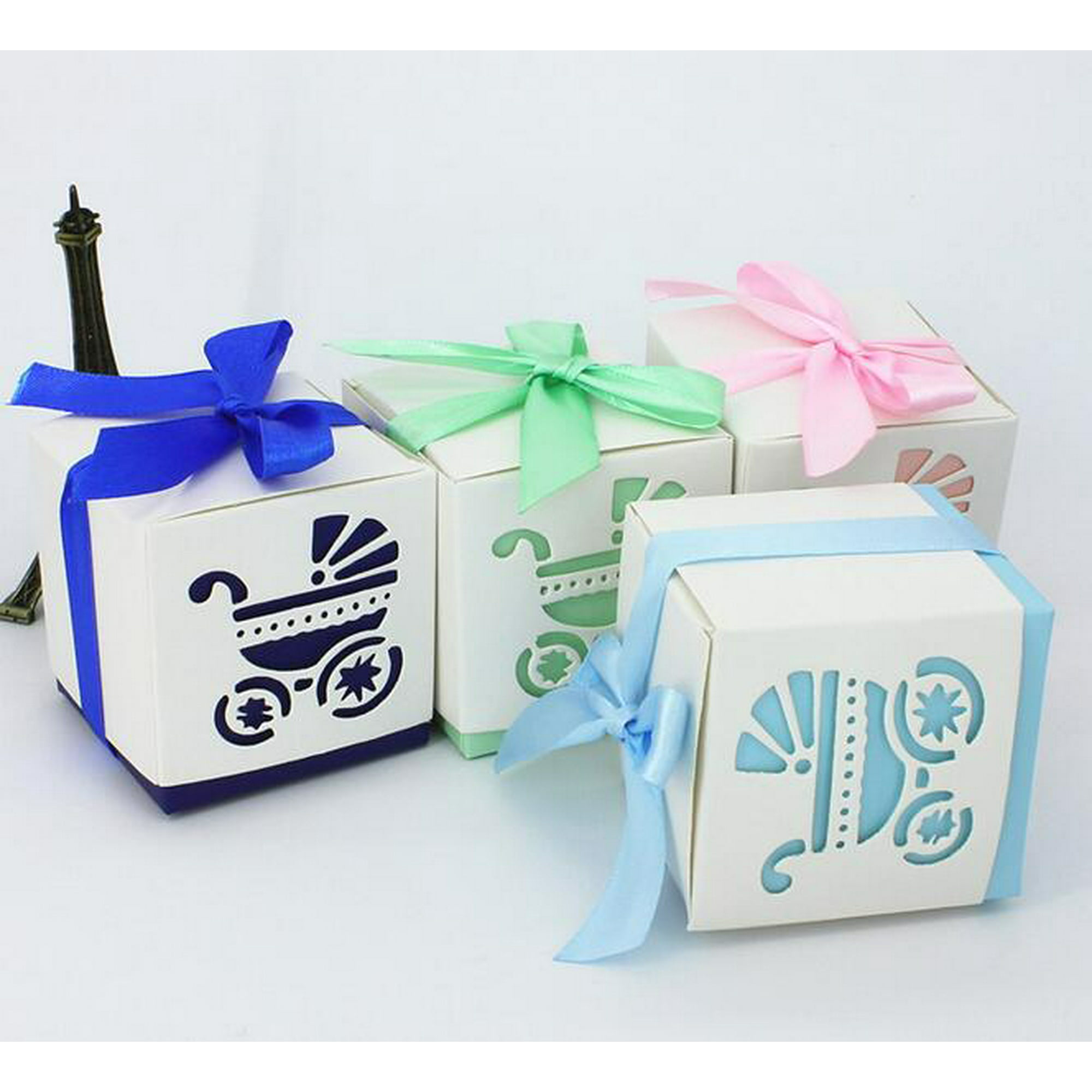 Adeeing 10pcs Creative Laser Cut Carriage Gift Candy Bomboniere Boxes For Wedding Party Baby Favor Pink Walmart Canada