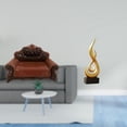 thumbnail image 2 of LeeQinersw Doll Miniature Sofa European Furniture Single Chair Bench Couch Resin Abstract Fire Sculpture Art Statue Ornament Suitable for Living Rooms Bedrooms Offices Bookshelves Cabinets, 2 of 8