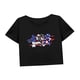 thumbnail image 5 of Top corto para mujer, disfraz de verano, camiseta de manga corta para senderismo, viajes, playa, trabajo SG, 5 of 7