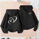 thumbnail image 1 of Sudadera deportiva informal con capucha y manga larga con estampado degradado para niños y niñas, de poliéster, 1 of 8