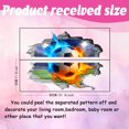 thumbnail image 2 of 3D Soccer Wall Sticker Flame Football Wall Decals Breaking The Walls Peel and Stick Vinyl Art Mural for Boys Kids Teenager Room Playroom Home Livingroom Bedroom Nursery Decor, 2 of 7