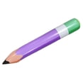 thumbnail image 3 of segolike Inflatable Pencil Balloon 70cm Crayon Balloon for Classroom Celebration Room violet, 3 of 9