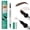 03#DARK BROWN, variant on QIC Eyebrow Pencil, 4D Microblading Brow Pen for Women, Waterproof Long-Lasting Brown Brow Makeup, 4-Tip Precision for Natural Look