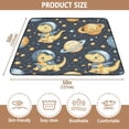 thumbnail image 4 of WOBOGO Yellow Dinosaur Space Pattern Baby Playmats Extra Large Waterproof Rollable Activity Pads for Toddlers 50×50inch, 4 of 7