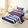 thumbnail image 2 of Erosebridal Kids Baseball Twin Sheet Sets,Boys Ball Games Bedding For Sport Gamer 3 Pieces, 2 of 6